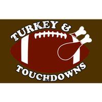 Turkey And Touchdowns Bumper Sticker