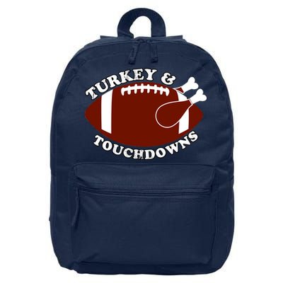 Turkey And Touchdowns 16 in Basic Backpack