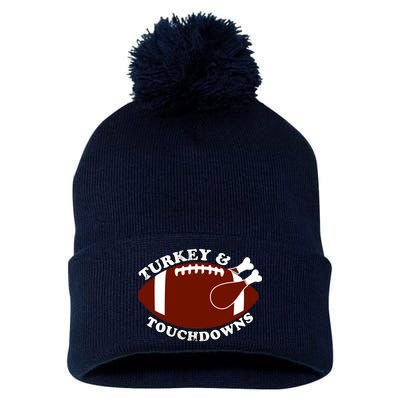 Turkey And Touchdowns Pom Pom 12in Knit Beanie