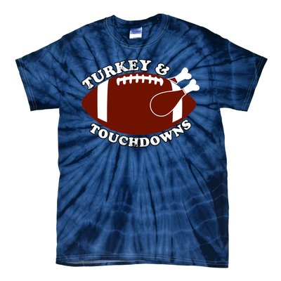 Turkey And Touchdowns Tie-Dye T-Shirt