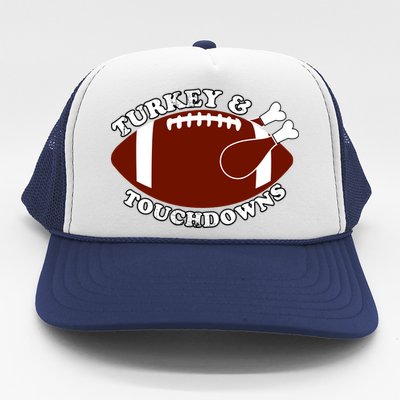 Turkey And Touchdowns Trucker Hat