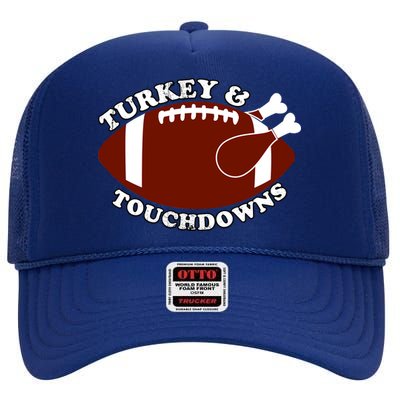 Turkey And Touchdowns High Crown Mesh Back Trucker Hat