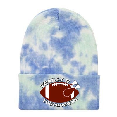 Turkey And Touchdowns Tie Dye 12in Knit Beanie