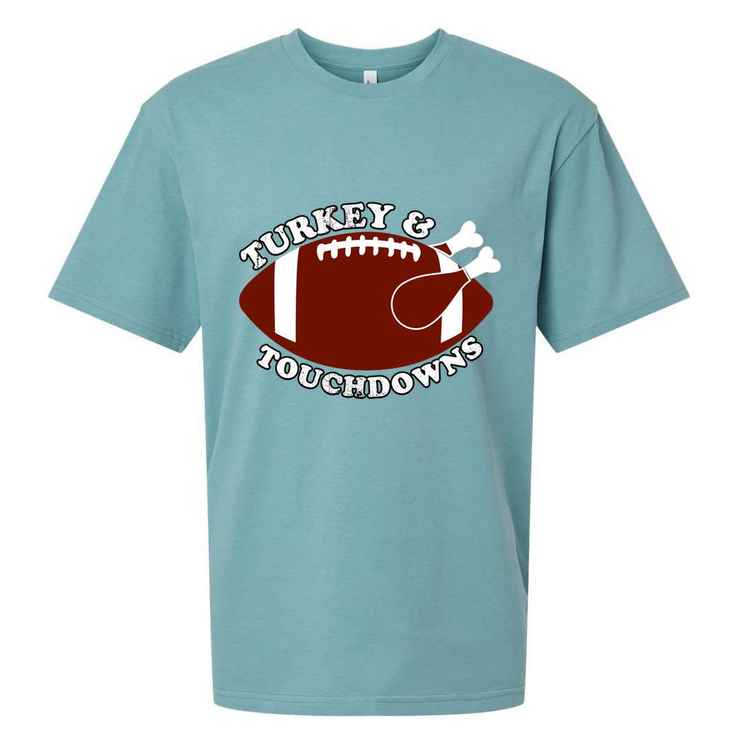 Turkey And Touchdowns Sueded Cloud Jersey T-Shirt