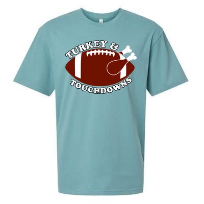 Turkey And Touchdowns Sueded Cloud Jersey T-Shirt