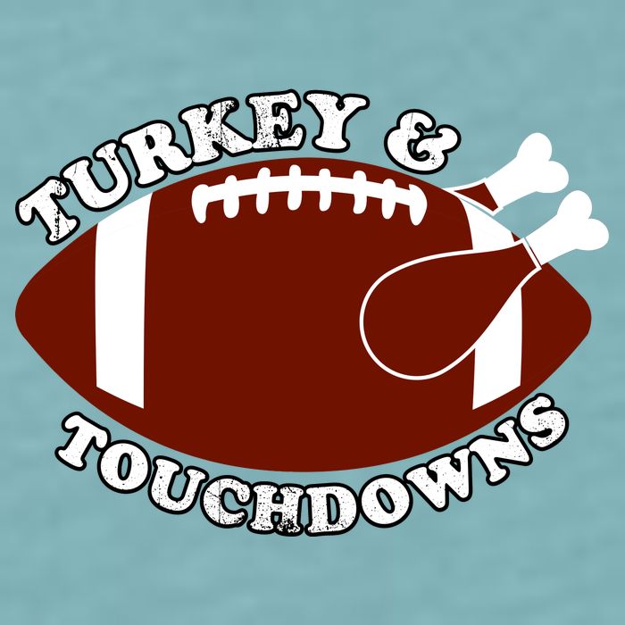 Turkey And Touchdowns Sueded Cloud Jersey T-Shirt