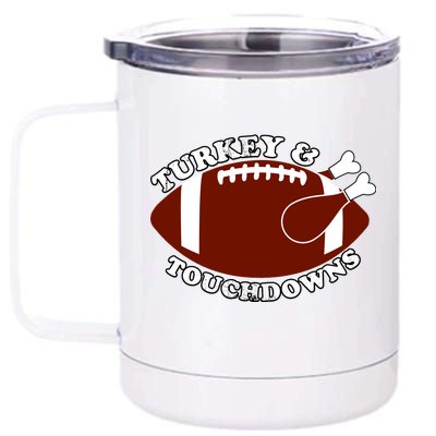 Turkey And Touchdowns 12 oz Stainless Steel Tumbler Cup