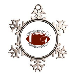 Turkey And Touchdowns Metallic Star Ornament