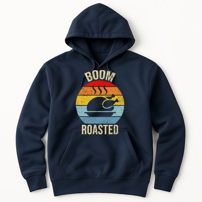 Turkey Boom Roasted Vintage Funny Holiday Hoodie