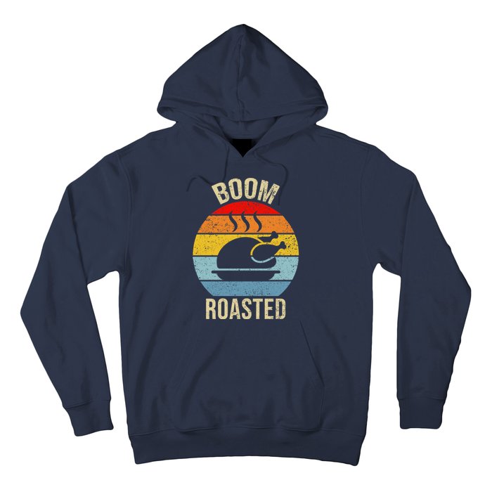 Turkey Boom Roasted Vintage Funny Holiday Hoodie