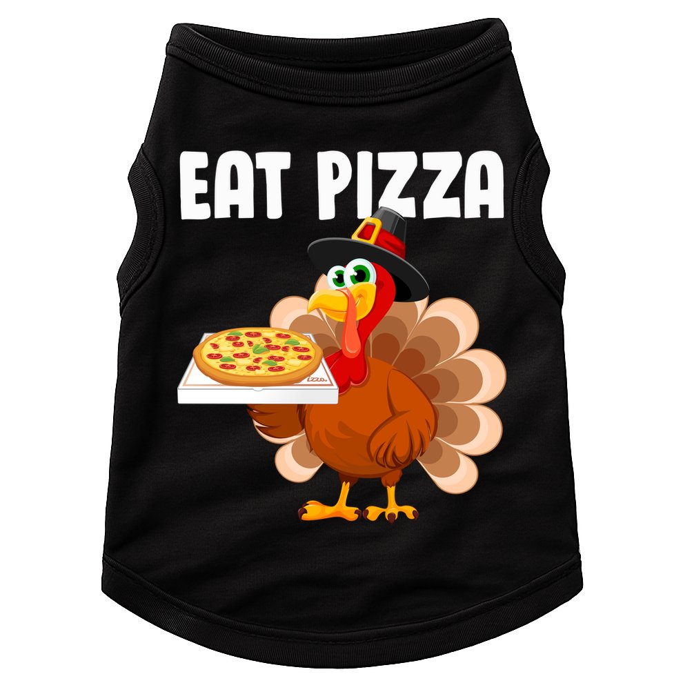 Turkey Eat Pizza Funny Doggie Tank