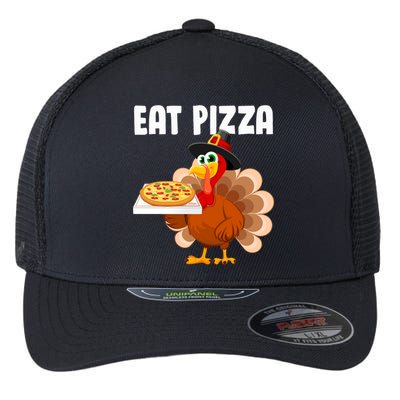 Turkey Eat Pizza Funny Flexfit Unipanel Trucker Cap