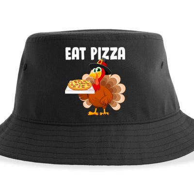 Turkey Eat Pizza Funny Sustainable Bucket Hat