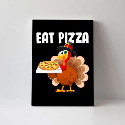 Turkey Eat Pizza Funny Canvas