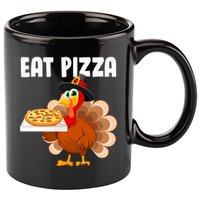 Turkey Eat Pizza Funny 11oz C Handle Ceramic Mug