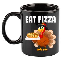 Turkey Eat Pizza Funny 11oz C Handle Ceramic Mug