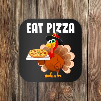 Turkey Eat Pizza Funny Coaster