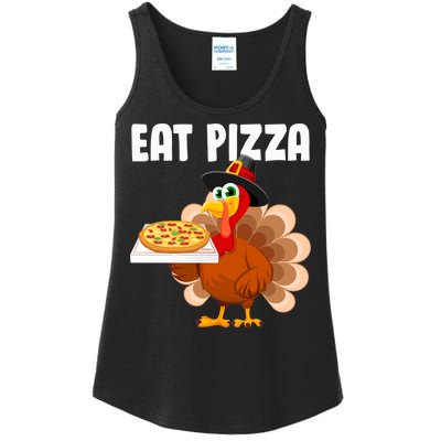 Turkey Eat Pizza Funny Ladies Essential Tank