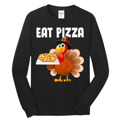 Turkey Eat Pizza Funny Tall Long Sleeve T-Shirt