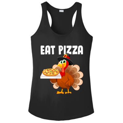 Turkey Eat Pizza Funny Ladies PosiCharge Competitor Racerback Tank