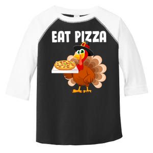 Turkey Eat Pizza Funny Toddler Fine Jersey T-Shirt