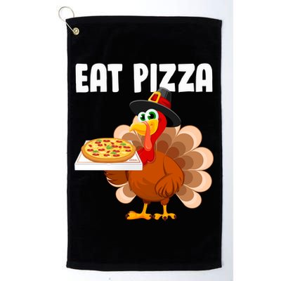 Turkey Eat Pizza Funny Golf Towel