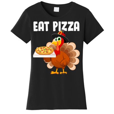 Turkey Eat Pizza Funny Women's T-Shirt