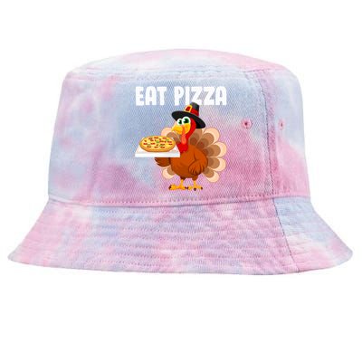 Turkey Eat Pizza Funny Tie-Dyed Bucket Hat