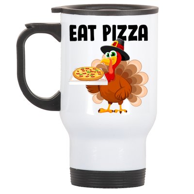 Turkey Eat Pizza Funny Stainless Steel Travel Mug