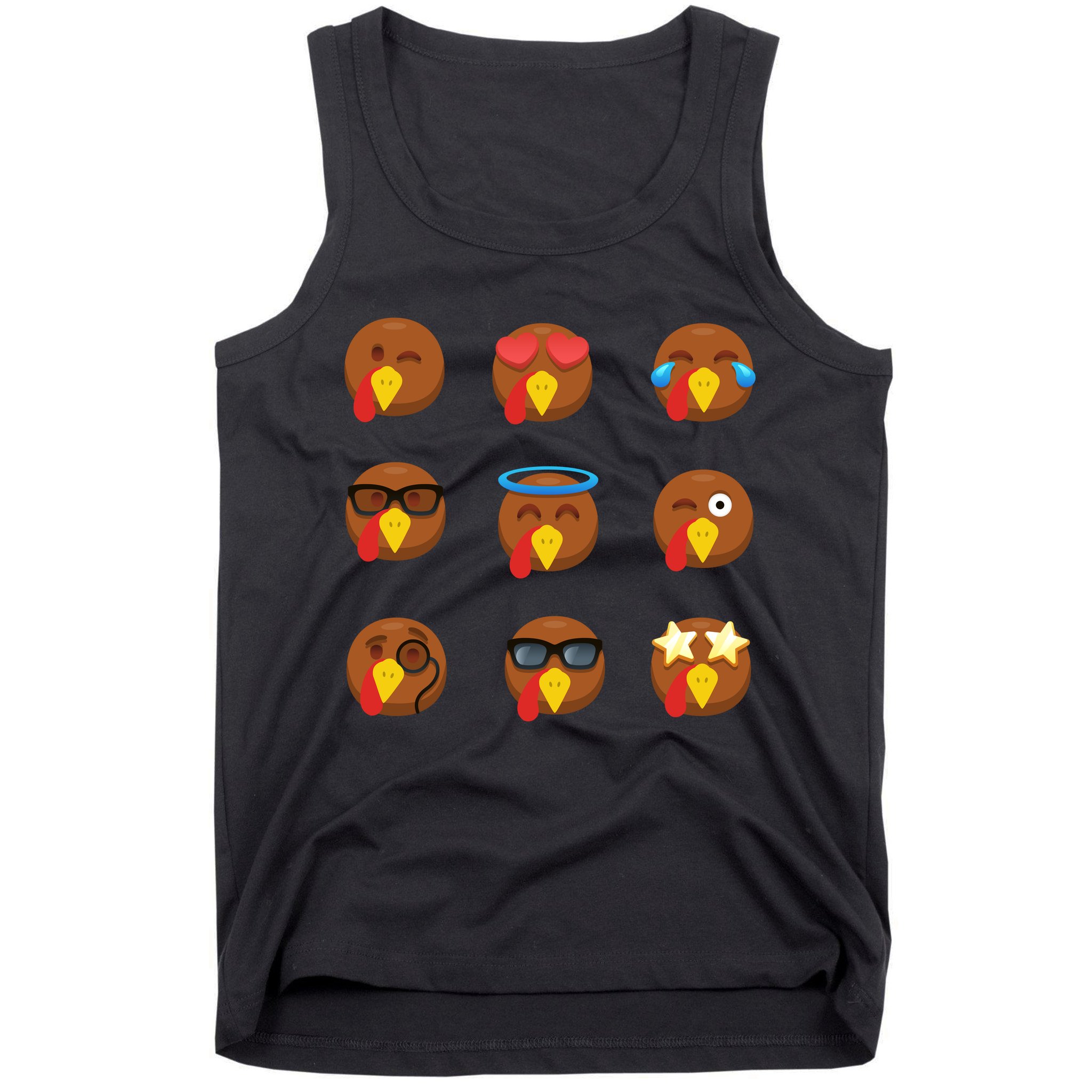 Turkey Emoji's Funny Thanksgiving  Tank Top