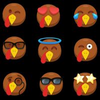 Turkey Emoji's Funny Thanksgiving  Tank Top