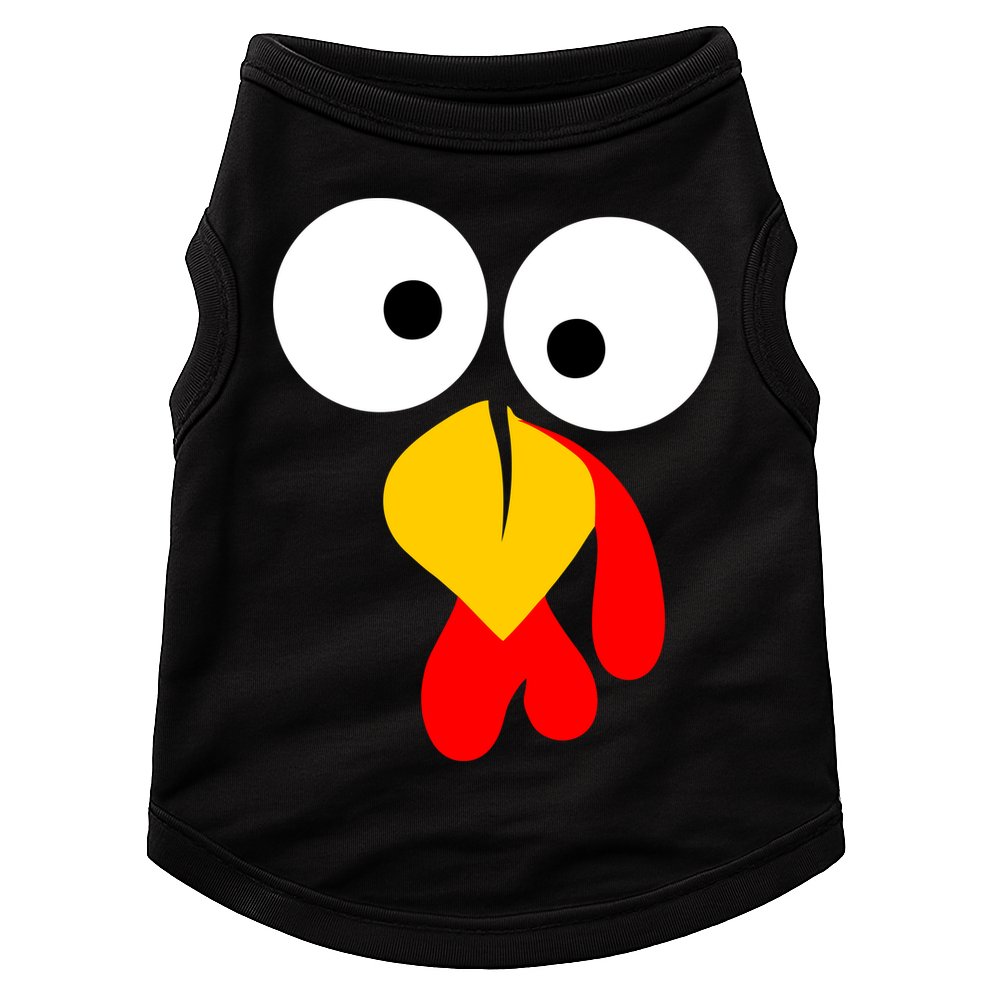 Turkey Face Funny Thanksgiving Day Doggie Tank