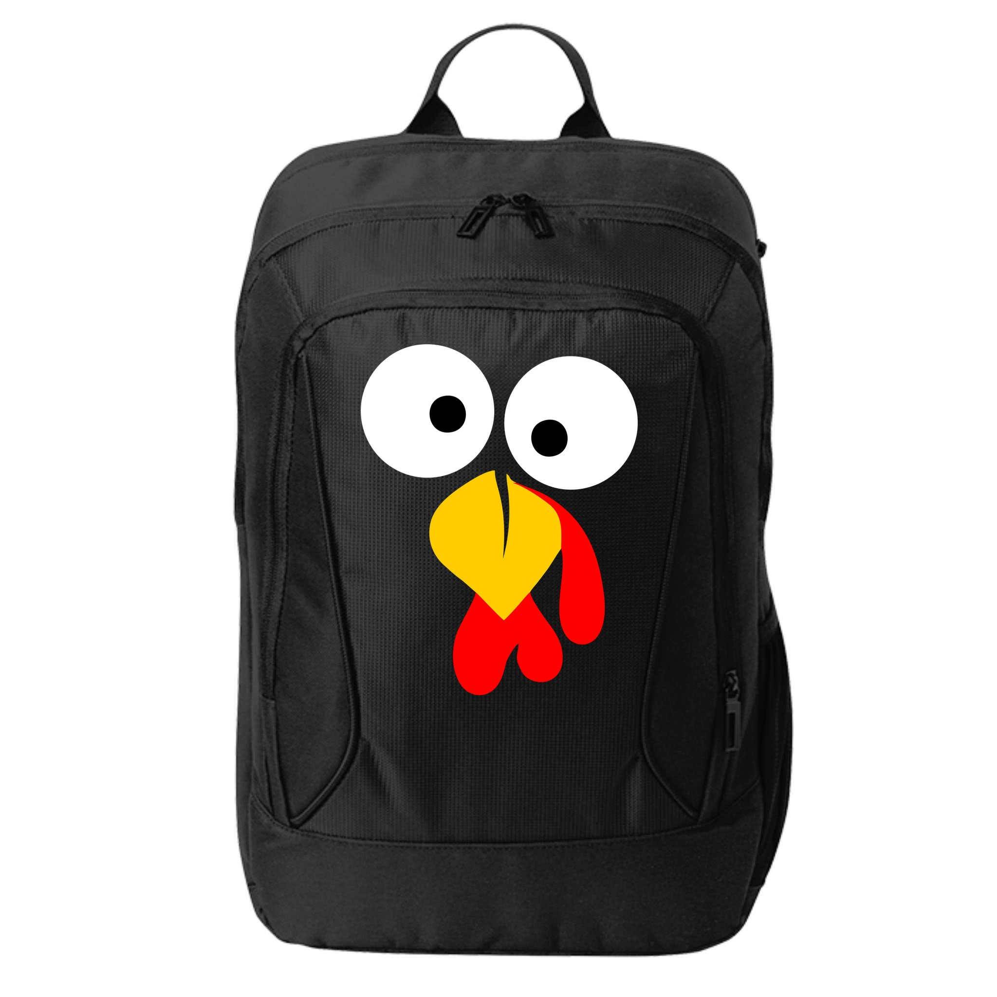 Turkey Face Funny Thanksgiving Day City Backpack