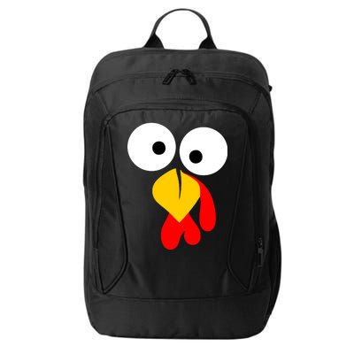 Turkey Face Funny Thanksgiving Day City Backpack