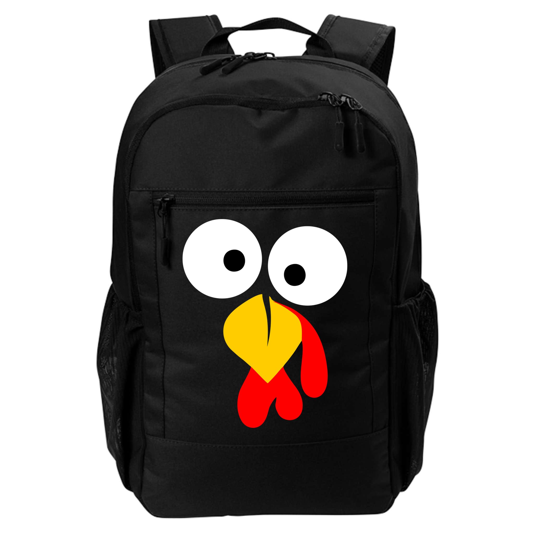 Turkey Face Funny Thanksgiving Day Backpack