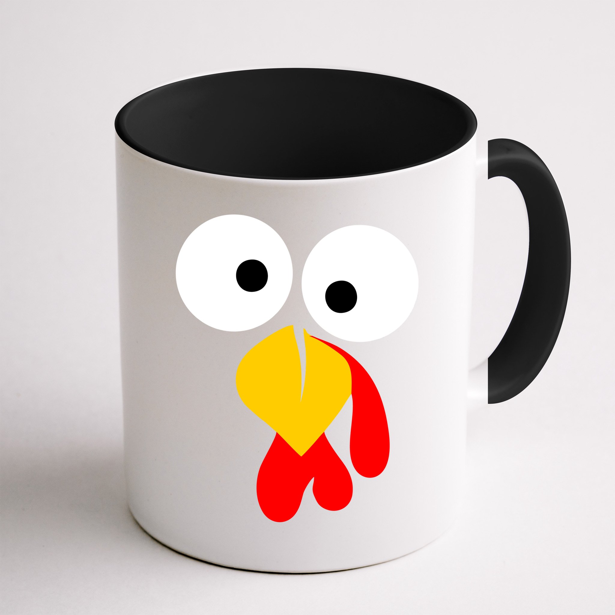 Turkey Face Funny Thanksgiving Day Mug