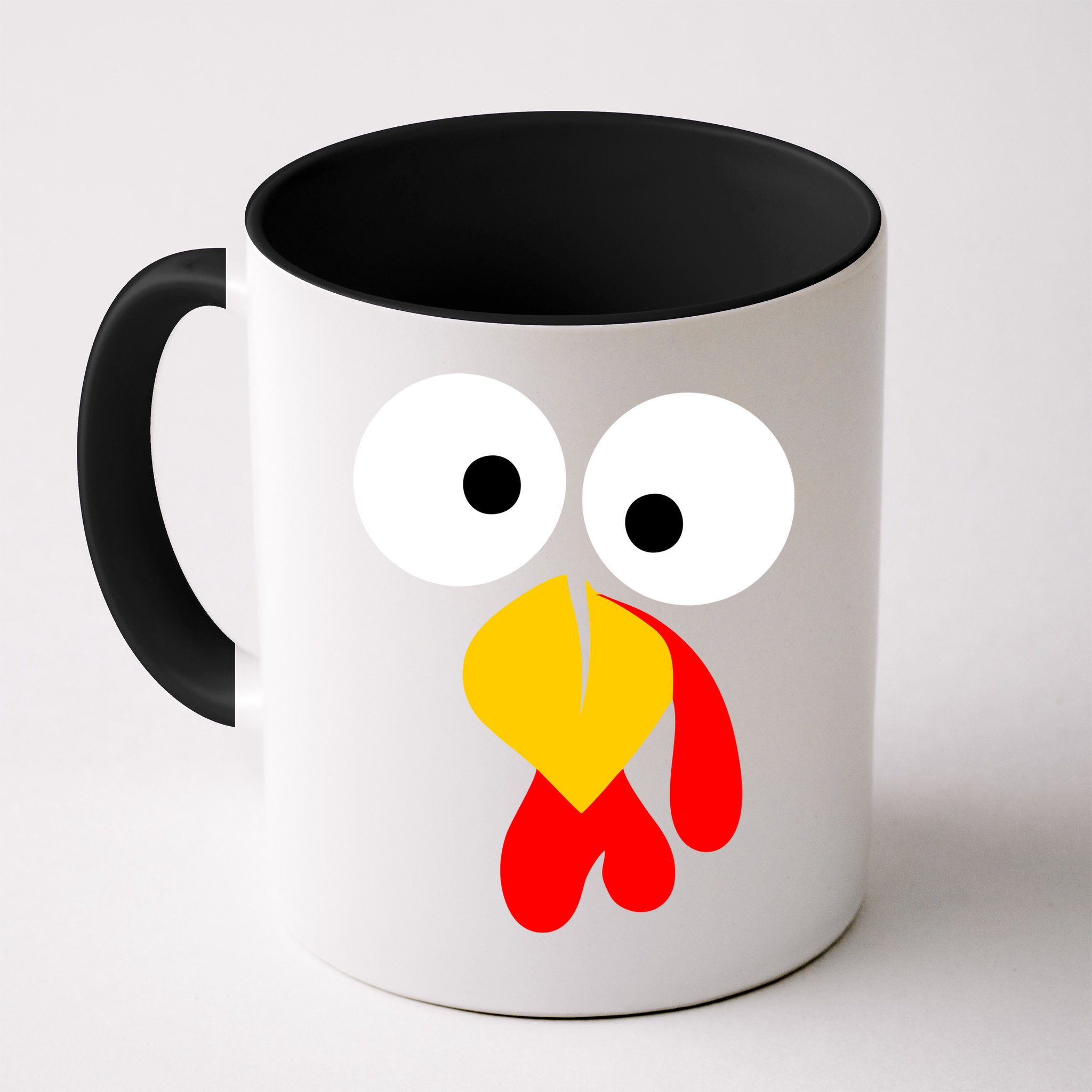Turkey Face Funny Thanksgiving Day Mug