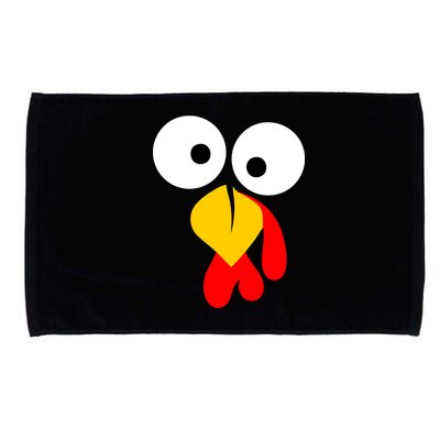 Turkey Face Funny Thanksgiving Day Microfiber Hand Towel