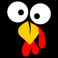 Turkey Face Funny Thanksgiving Day Kids T-Shirt