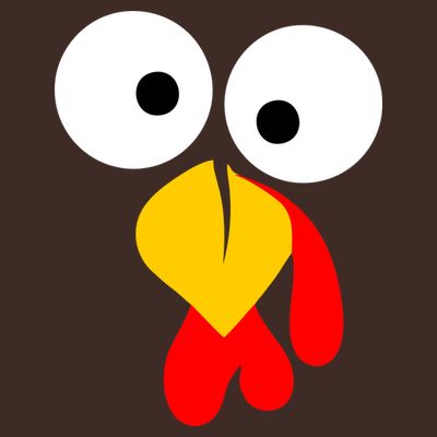 Turkey Face Funny Thanksgiving Day T-Shirt
