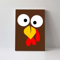 Turkey Face Funny Thanksgiving Day Canvas