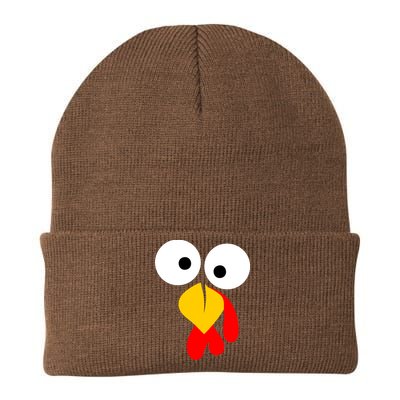 Turkey Face Funny Thanksgiving Day Knit Cap Winter Beanie