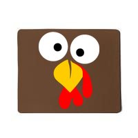 Turkey Face Funny Thanksgiving Day Mousepad