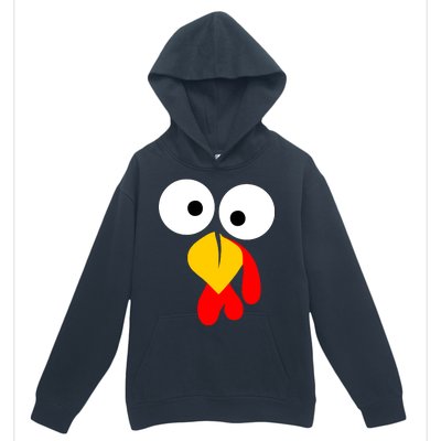 Turkey Face Funny Thanksgiving Day Urban Pullover Hoodie