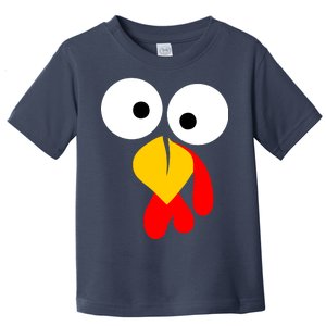 Turkey Face Funny Thanksgiving Day Toddler T-Shirt