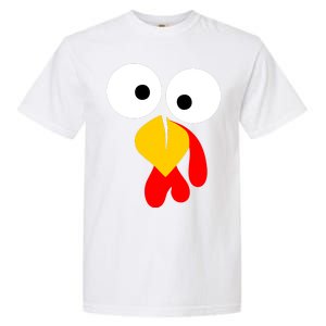 Turkey Face Funny Thanksgiving Day Garment-Dyed Heavyweight T-Shirt