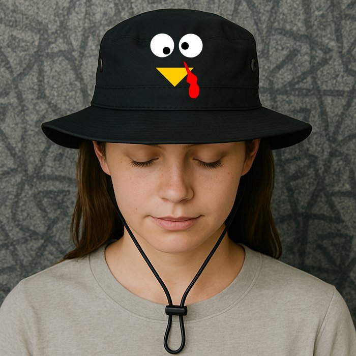 Turkey Face Gobble Thanksgiving Bucket Hat