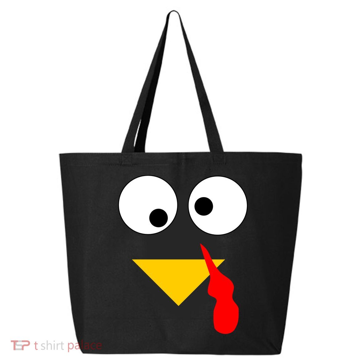 Turkey Face Gobble Thanksgiving 25L Jumbo Tote