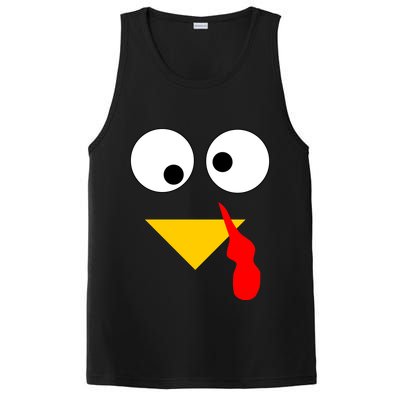 Turkey Face Gobble Thanksgiving PosiCharge Competitor Tank