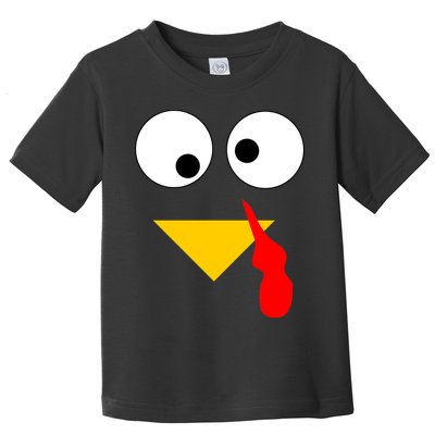 Turkey Face Gobble Thanksgiving Toddler T-Shirt